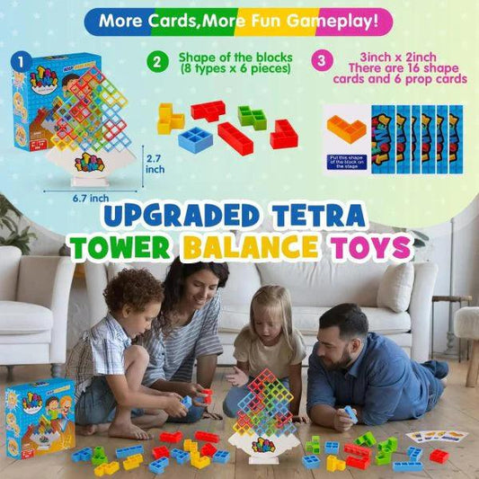 Russian Building Blocks Tetra Tower Game